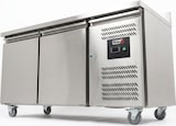 thumbnail of Romux® Kühltisch mit Bäcker 2 Türen 151x80 cm mit Luftkühlung | Theken Kühlschrank mit Kapazität 282 L und Leistung 220 W