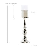 thumbnail of Kerzenleuchter Mascha (Höhe 45 cm), edel versilbert, anlaufgeschützt, für Kerzen bis Ø 8 cm