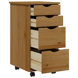 thumbnail of vidaXL Rollschrank mit Schubladen MOSS Honigbraun Massivholz Kiefer