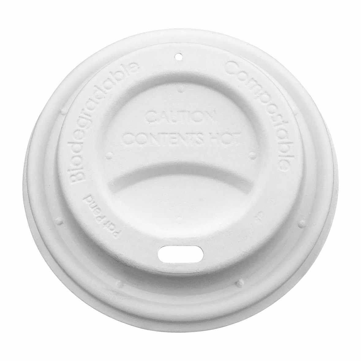 250x Domdeckel aus Papier für BIO Heißgetränkebecher Coffee to go 90mm O