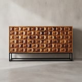 thumbnail of Sheesham Holz Sideboard, Industrial Design, Metallgestell. 145x45x81 cm | Kadima Design