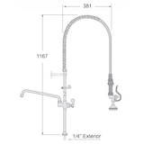 thumbnail of Grifo para Restaurante con piña ducha de 1 agua - TS-7