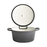 thumbnail of APS steelpan met deksel -5 STARS- Ø 25 cm, H: 11,5 cm, 4 liter gietijzer, geëmailleerd