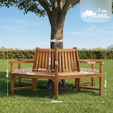 thumbnail of Banco circular para arbol Sonja Teca/200 cm