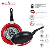 thumbnail of Magefesa Praga Sartén Doble Tortilla Patatas 24 cm, Inducción, Antiadherente, sin PFOA, Lavavajillas, Rojo