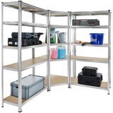 thumbnail of Schwerlastregalsystem Gustav, 3-teilig, 15 Böden, 2625 kgsilber