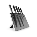 thumbnail of Kitchencook - Slate - Noir - Bloc Couteaux Magnétique - 5 Couteaux Inox - Support Mdf