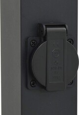 thumbnail of vidaXL Pollerleuchte mit Auslass 80 cm Schwarz IP44