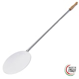 thumbnail of Conjunto de utensílios para forno a lenha com pá redonda, escova e pá para cinzas, cabo 115 cm