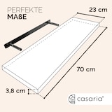 thumbnail of Casaria Schweberegal 70cm in matt-schwarz