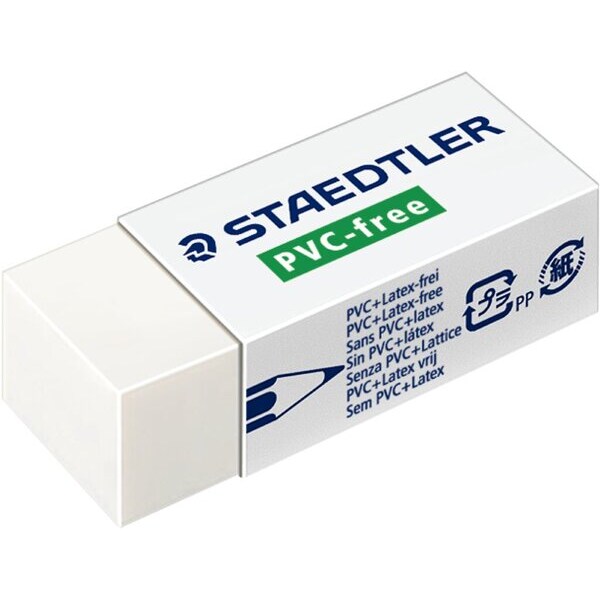 Gomme écologique B20, blanc, avec manchette coulissante
