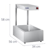 thumbnail of Royal Catering Lámpara calienta platos - 500 W - contenedor GN 1/1