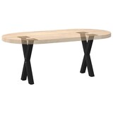 thumbnail of vidaXL Couchtischbeine X-Form 2 Stk. Schwarz 38x(42-43) cm Stahl