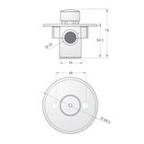 thumbnail of Torneira de chuveiro de parede com temporizador e botão de pressão - SN-35 F