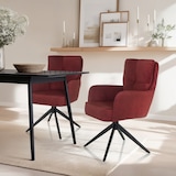 thumbnail of Esszimmerstuhl / Drehstuhl TARUGO Stoff rot hjh LIVING