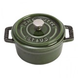 thumbnail of Mini Cocotte Redonda Staub 10 Cm Color Verde Albahaca