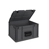 thumbnail of PROREGAL SuperSparSet 5x Eurobox NextGen Portable, HxBxT 18,5x30x40cm, 16 Liter, Schwarz, Eurobehälter, Transportbox, Transportbehälter