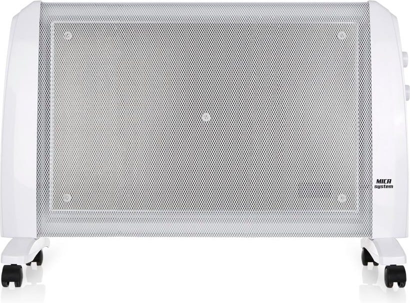 Orbegozo radiador de mica RM 2010, termostato regulable, 2 potencias de calor, dispositivo de seguridad antivuelco, sin fluido, 2000 W