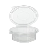 thumbnail of Starpak 500 Verpackungsbecher mit Klappdeckeln, PP 8-eckig 375 ml 4,2 cm x 11 cm x 11 cm transparent