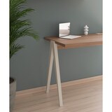 thumbnail of Escritorio 629 de la colección COMPÁS Nogal de melamina y patas de haya visón, de HERDASA.