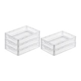 thumbnail of PROREGAL Bac Euro transparent LightLine avec poignée ouverte | HxLxP 12x40x60cm, 24 litres | boîte industrielle, boîtes de rangement