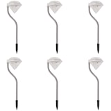 thumbnail of vidaXL Zonne-energie LED tuinlamp 6 stuks 9x7,8x29,5 cm
