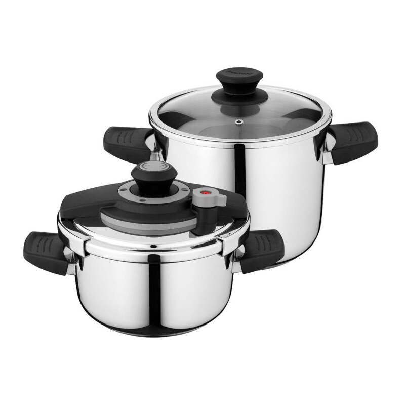 Berghoff  vita, set pentola a pressione 4 pezzi 4+7 lt qualità extra