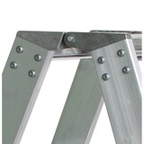 thumbnail of PROREGAL Stufen-Stehleiter beidseitig begehbar mit Rollen 2x3 Stufen