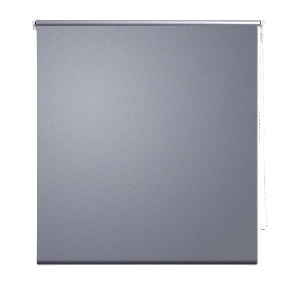 Helloshop26 - Graues Verdunkelungsrollo 140 x 175 cm Sichtschutzrollo 4102029