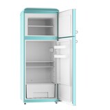 thumbnail of EVVO Frigorífico 2 puertas F45 Retro Azul pastel, refrigerador 170 litros, congelador 45 litros, diseño vintage