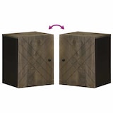 thumbnail of Helloshop26 - Schwarzer wandmontierter Badezimmerschrank 38 x 33 x 48 cm aus massivem Mangoholz 02_0057733