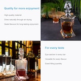thumbnail of Intirilife edle Whiskey Karaffe - Füllmenge 750 ml - Decanter für Rum, Vodka, Scotch und vieles mehr