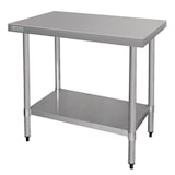 thumbnail of Table Inox Professionnelle Sans Rebords - Gamme 600 - Vogue - l- L120- P60- h- Inox