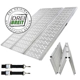 thumbnail of DREIBREIT by TRUTZHOLM Alu Auffahrrampe 255 x115 cm 2-fach klappbar 1020 kg gelocht extra Breite