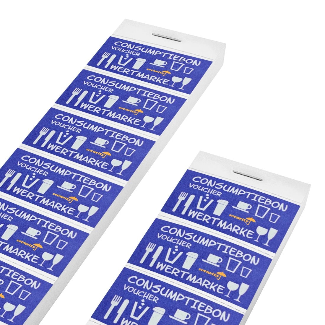 CombiCraft UV-beveiligde Consumptiebonnen Blauw - 1000 Stuks