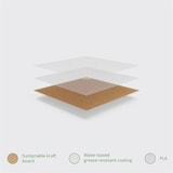 thumbnail of Vegware Kombostierbare Wrap-Boxen braun mit PLA-Sichtfenster