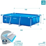 thumbnail of Piscina desmontável intex small frame 260x160x65 cm - 2.282 l