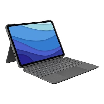 Logitech Combo Touch Tastaturcase Trackpad fuer iPad Pro 12,9â€œ (5./6. Gen) Grau