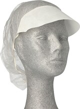 thumbnail of 1000 Medi-Inn® Barett-Hauben, Vlies Ø 52 cm weiss mit Schirm