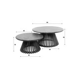 thumbnail of KAWOLA Couchtisch LANI Set 2-tlg. Mangoholz braun Fuß konisch
