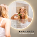 thumbnail of Mirlux Badkamerspiegel met LED Verlichting & Verwarming – Wandspiegel Rond – Anti Condens Douchespiegel - 100CM