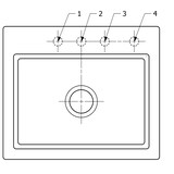 thumbnail of Villeroy&Boch Rechteckiges Spülbecken, Keramikspüle Subway Style 60 S Ivory 60x51cm, Unterschrankbreite 60cm