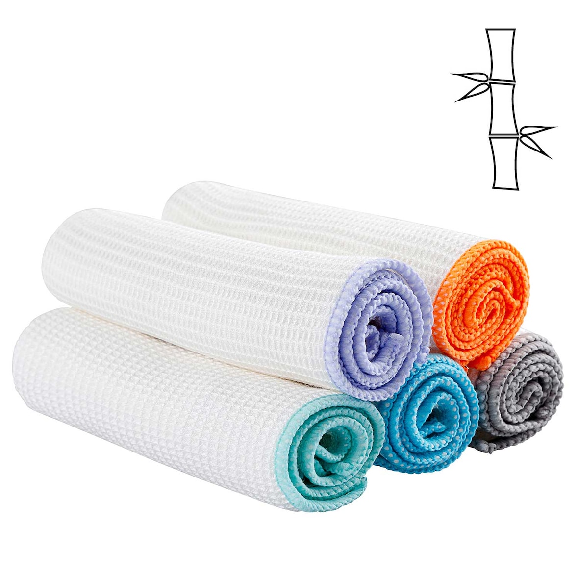 Das etwas andere Kosmetik-Tuch Reinigungstuch Babytuch 5 Pflegetücher aus 100% Bambus