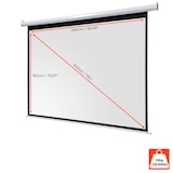 thumbnail of celexon basic line Motorleinwand 240 x 180cm,Leinwand Format 4:3, Heimkino Leinwand, Beamerleinwand,3D Leinwand,Full HD Leinwand, elektrische Leinwand