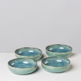 thumbnail of Gipfelstück Schüssel 16 cm 4er Set BLAU/GRÜN, postsicher, Serie TIEFER SEE