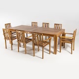 thumbnail of Conjunto de jardín de madera teca, Mesa de 240 cm de largo y 8 sillones apilables, Madera teca grado A,Set sillas y mesa de teka.