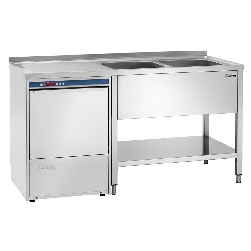 1 x Bartscher Lave-vaisselle 700, B1600 2 cuves LI