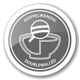 thumbnail of Champagnerkühler Till, doppelwandig, Edelstahl hochglanzpoliert, Rand und Fuß gehämmert, ø 43 cm