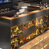 thumbnail of 【TWWW220cm】Maßanfertigung Bartisch Bar Theke Kasse Tresen Eisenkunst Rezeption Empfangstheke L220*B50*H100cm