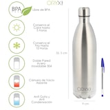thumbnail of ORYX - Garrafa Térmica Anti-gotejamento em Aço Inox 1000 ml.